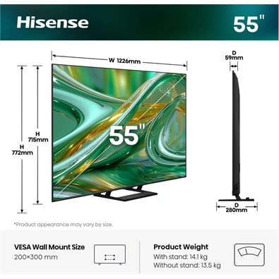 Hisense 55E8S 55″ MiniLED 4K Smart TV