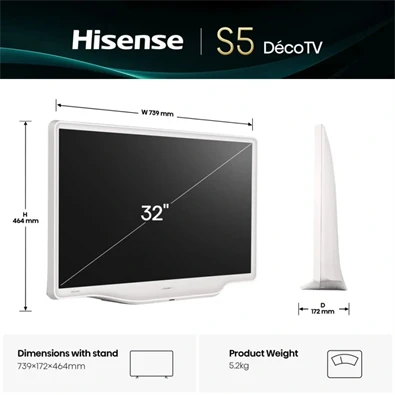 Hisense 32S5Q 32 hüvelykes Full HD Smart QLED TV