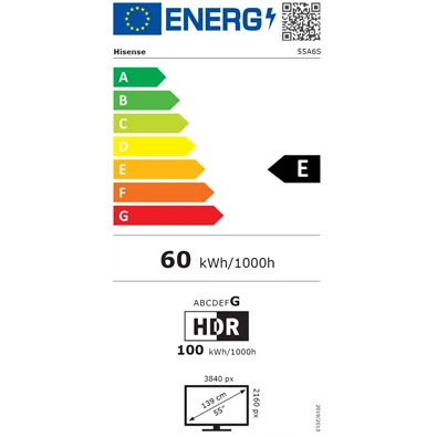 Hisense 55A6S 55″ 4K UHD Smart TV