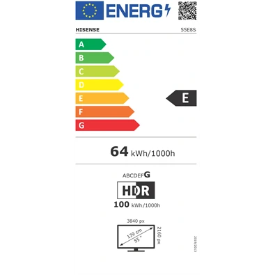 Hisense 55E8S 55″ MiniLED 4K Smart TV