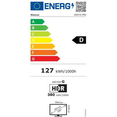 Hisense 100U7S 100″ MiniLED Smart TV