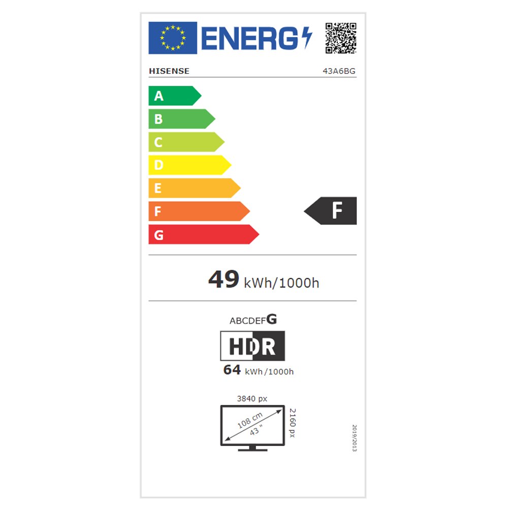 HISENSE 43A6BG 43″ 4K Smart LED TV
