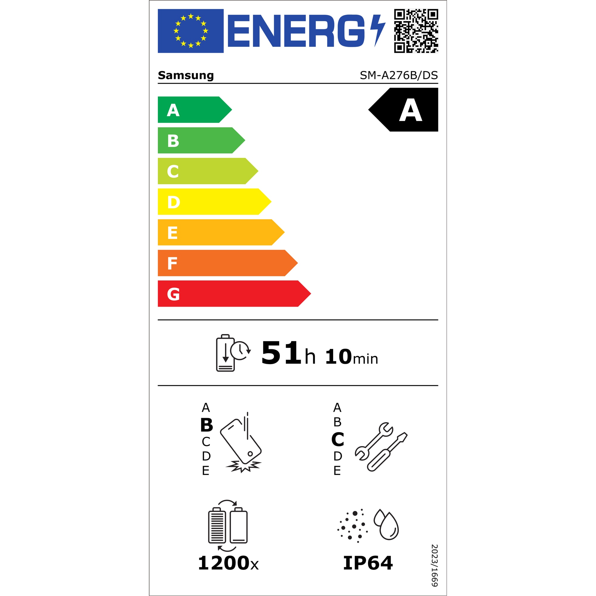 SAMSUNG SM-A276BZBCEUE 256 GB 8 GB kék